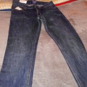 Woman old navy blue jeans